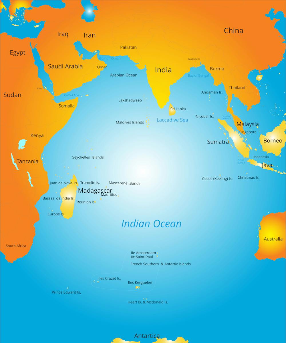 Why The Indian Ocean Region Might Soon Play A Lead Role In World Affairs Indian Ocean In World Map
