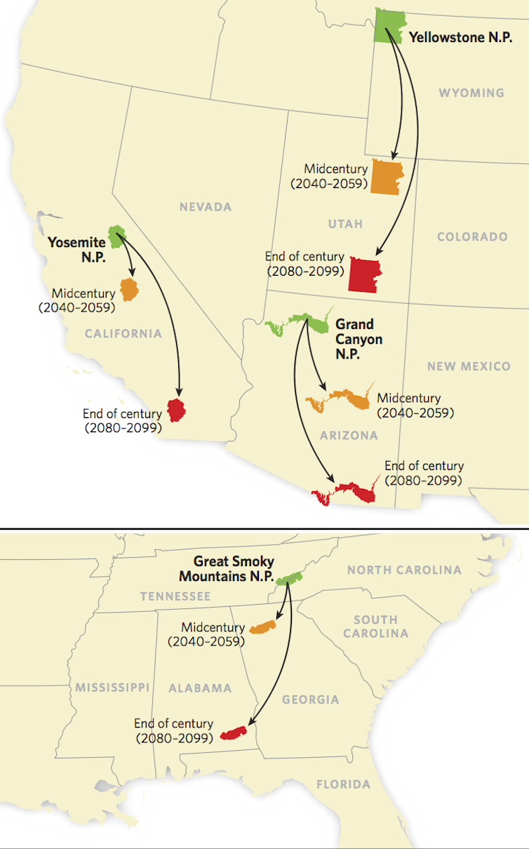 To preserve US national parks in a warming world, reconnect fragmented public lands