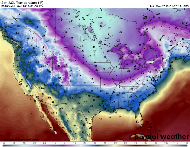 How frigid polar vortex blasts are connected to global warming