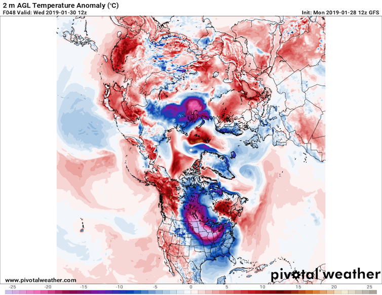 How frigid polar vortex blasts are connected to global warming