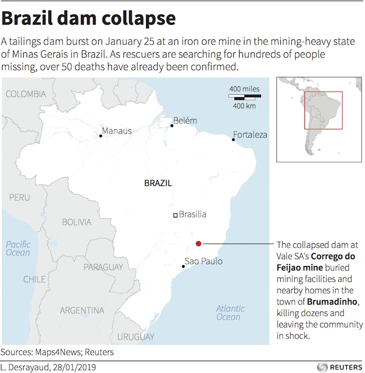 Dam collapse at Brazilian mine exposes grave safety problems