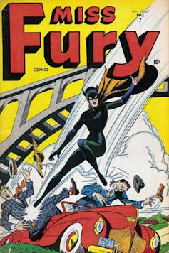 Tarpe Mills, 1940s comic writer, and her feisty superhero Miss Fury