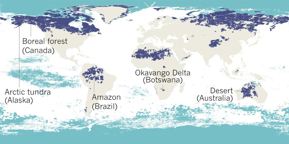 sælge at se Slange Five maps that reveal the world's remaining wilderness