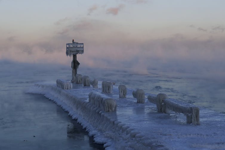 Steaming lakes and thundersnow: 4 questions answered about weird winter weather