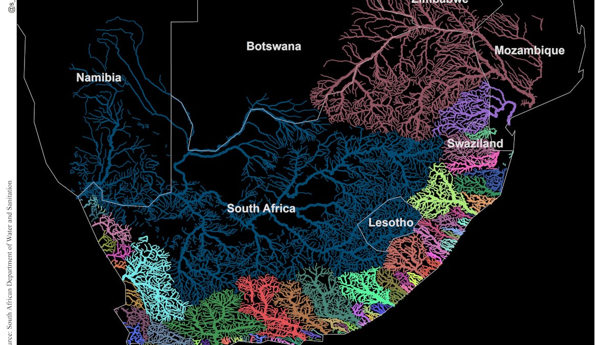 What We Learned When Our Map Of Southern Africa S Rivers Went Viral Map Of Africa And Rivers