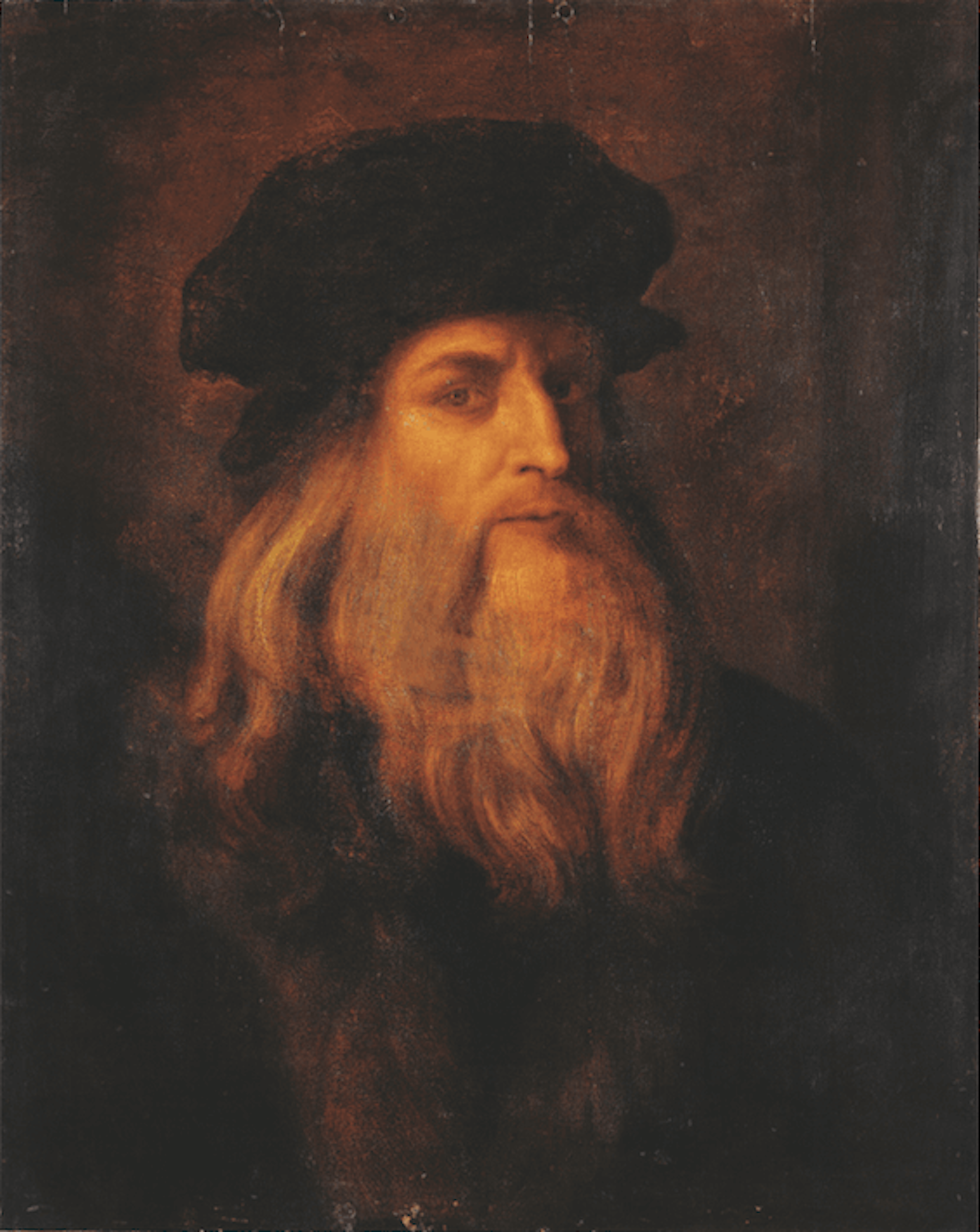 Portrait Of Old Leonardo Da Vinci