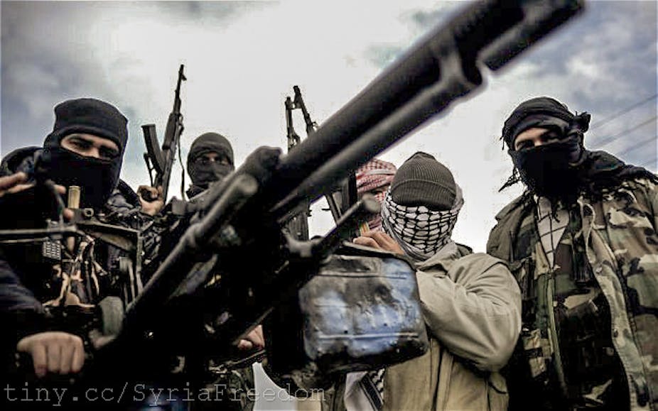 is it legal to supply arms to syrian rebels