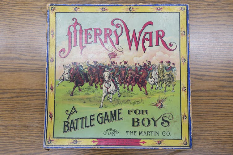 Merry War: A Battle Game for Boys (1899) has U.S. and Filipino soldiers battle against one another.