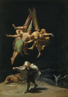 Vuelo de brujas de Francisco de Goya.Wikimedia Commons