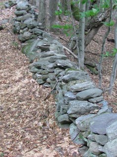 Old stone walls record the changing location of magnetic north