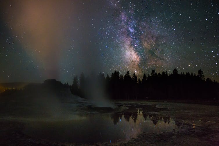 UNDER THE MILKY WAY. The Milky Way as seen from Yellowstone National Park. Neal Herbert/Flickr