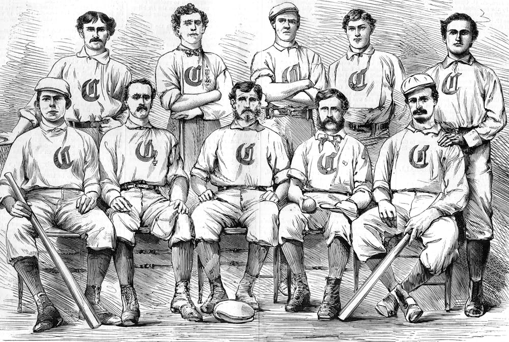 Cincinnati Red Stockings become first professional baseball team, March  15, 1869