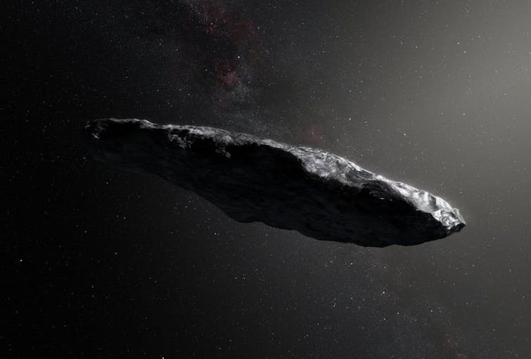 Oumuamua in flight