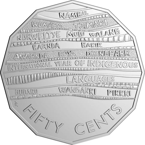 The 14 Indigenous words for money on the new 50 cent coin