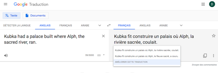 Quand Google Translate Traduit La Poesie De Coleridge