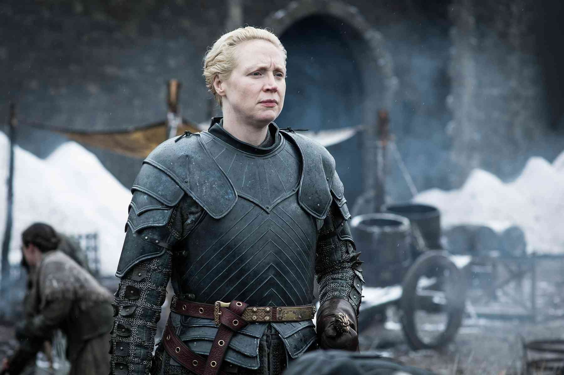 Brienne of Tarth: woman as warrior, defying gender expectations. 