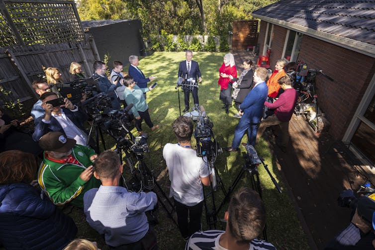 In this campaign, Morrison won't be wearing gloves like Turnbull did in 2016