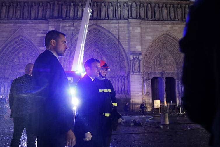 Emmanuel Macron Notre Dame