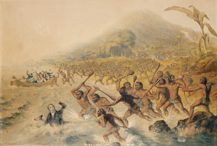 The Massacre of John Williams | National Library of New Zealand