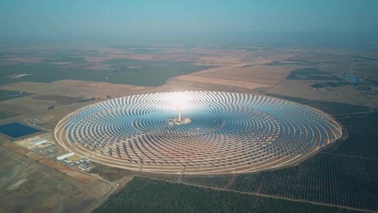 In the Sahara desert, each square metre receives, on average, between 2,000 and 3,000 kilowatt hours of solar energy per year, according to NASA estimates.