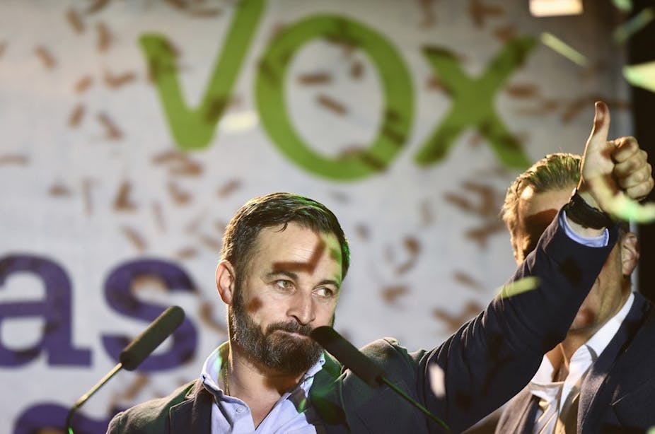 Santiago Abascal, président du parti d'extrême droite Vox