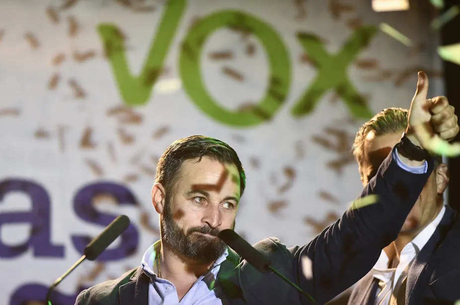 Santiago Abascal, président du parti d'extrême droite Vox