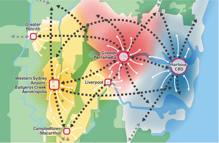 Greater Sydney three cities