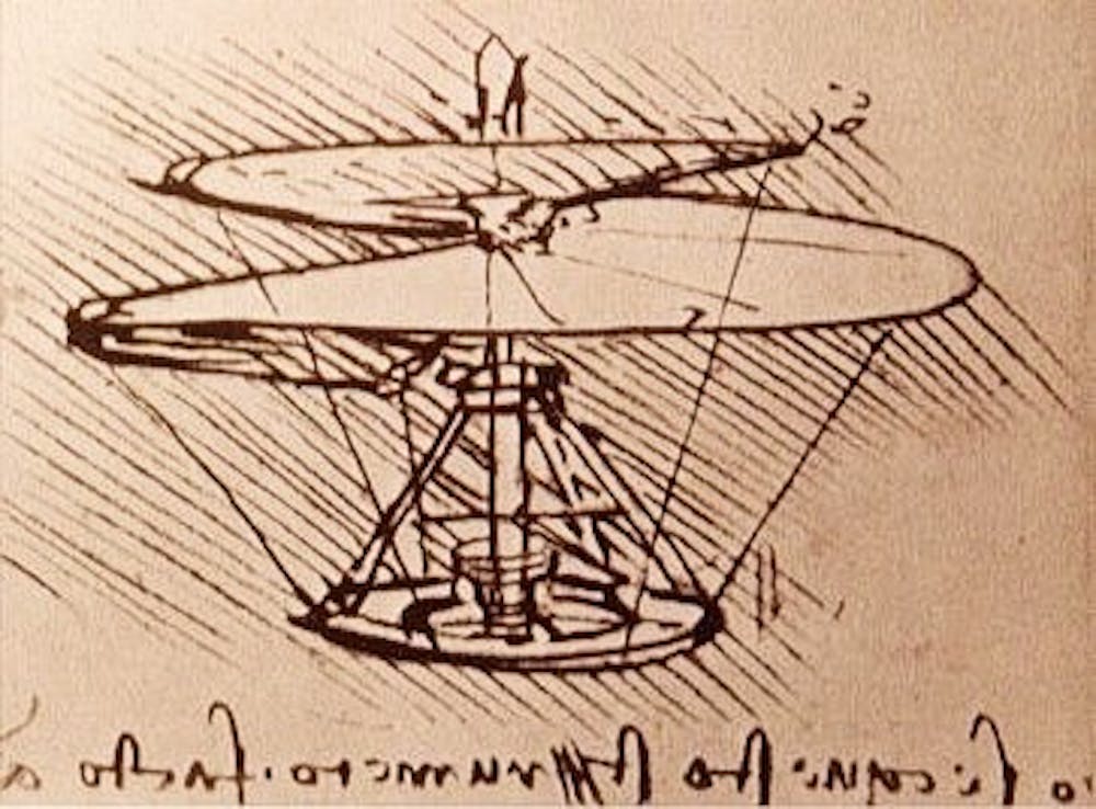 Leonardo da Vinci's helicopter: 15th-century flight of fancy led to modern  aeronautics