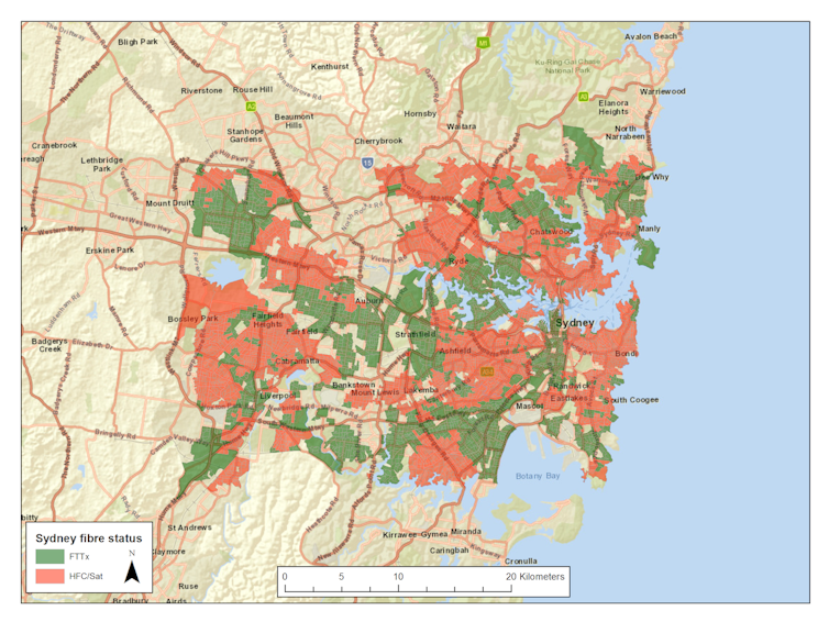 Around 50% of homes in Sydney, Melbourne and Brisbane have the oldest NBN technology