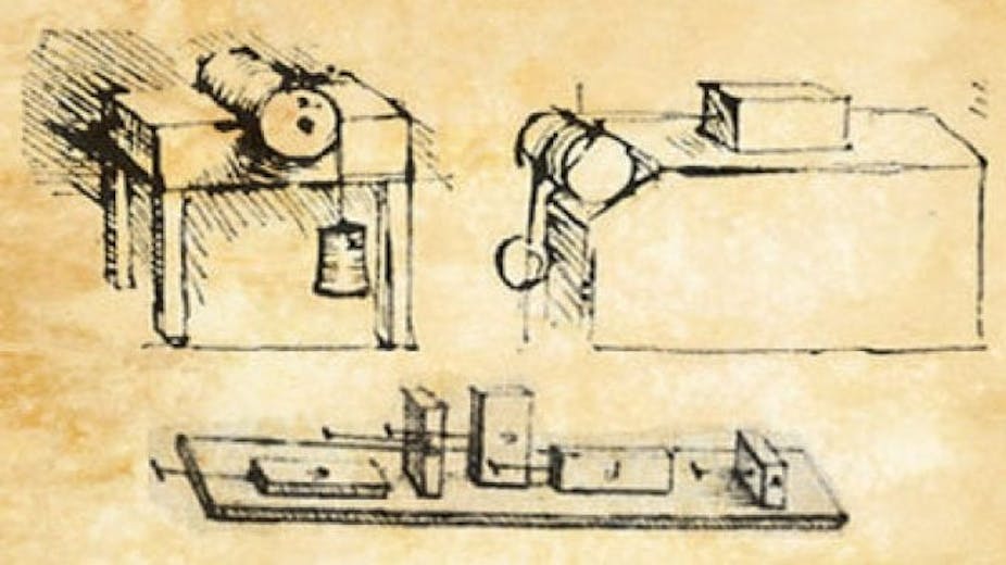 The difference in frictional types of static and kinetic energy was known as early as Themistus (317-390 AD)