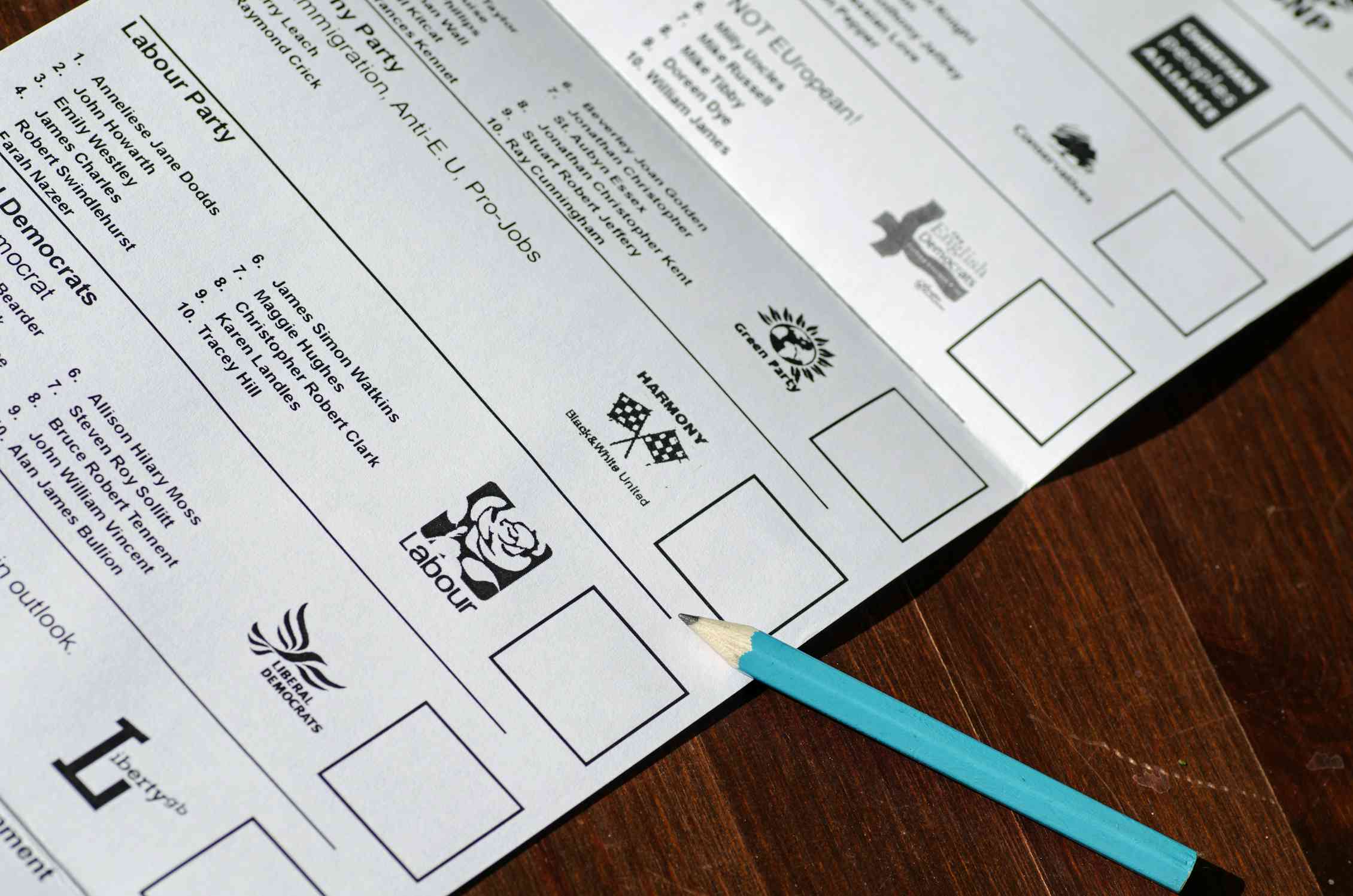 European elections guide what's actually on the ballot paper?