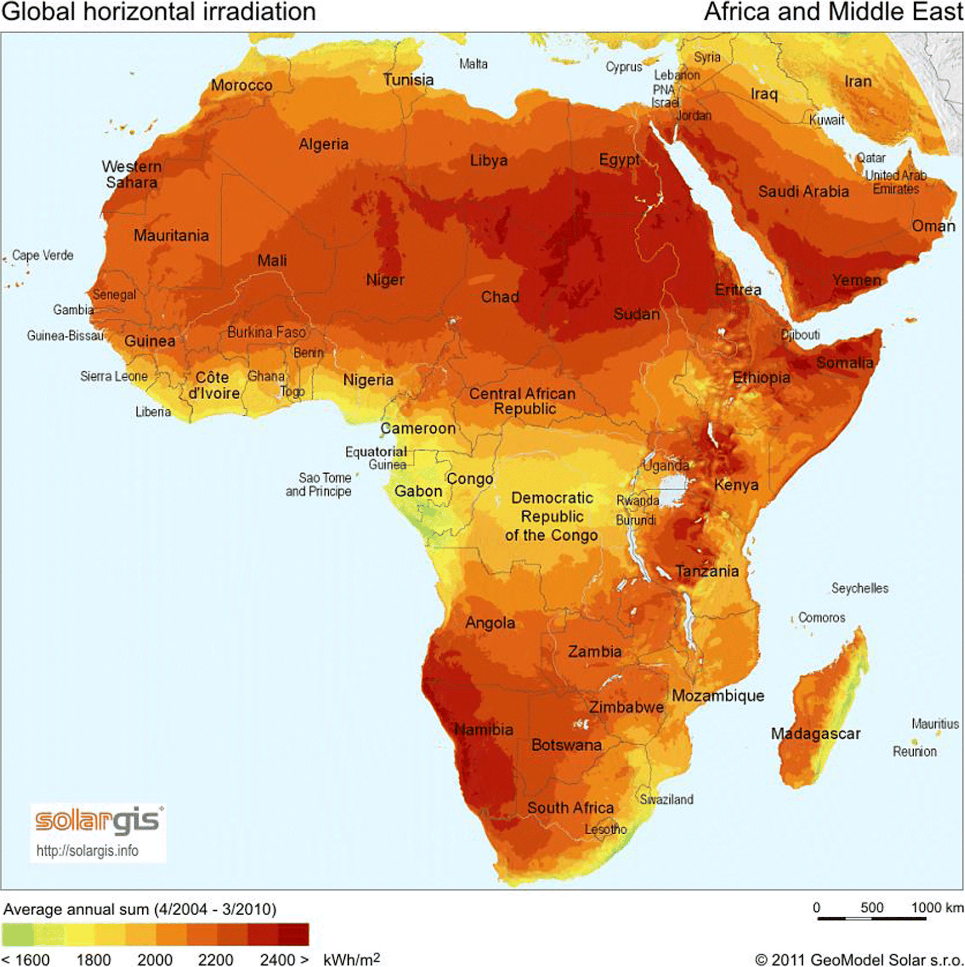 Africa Desert Map