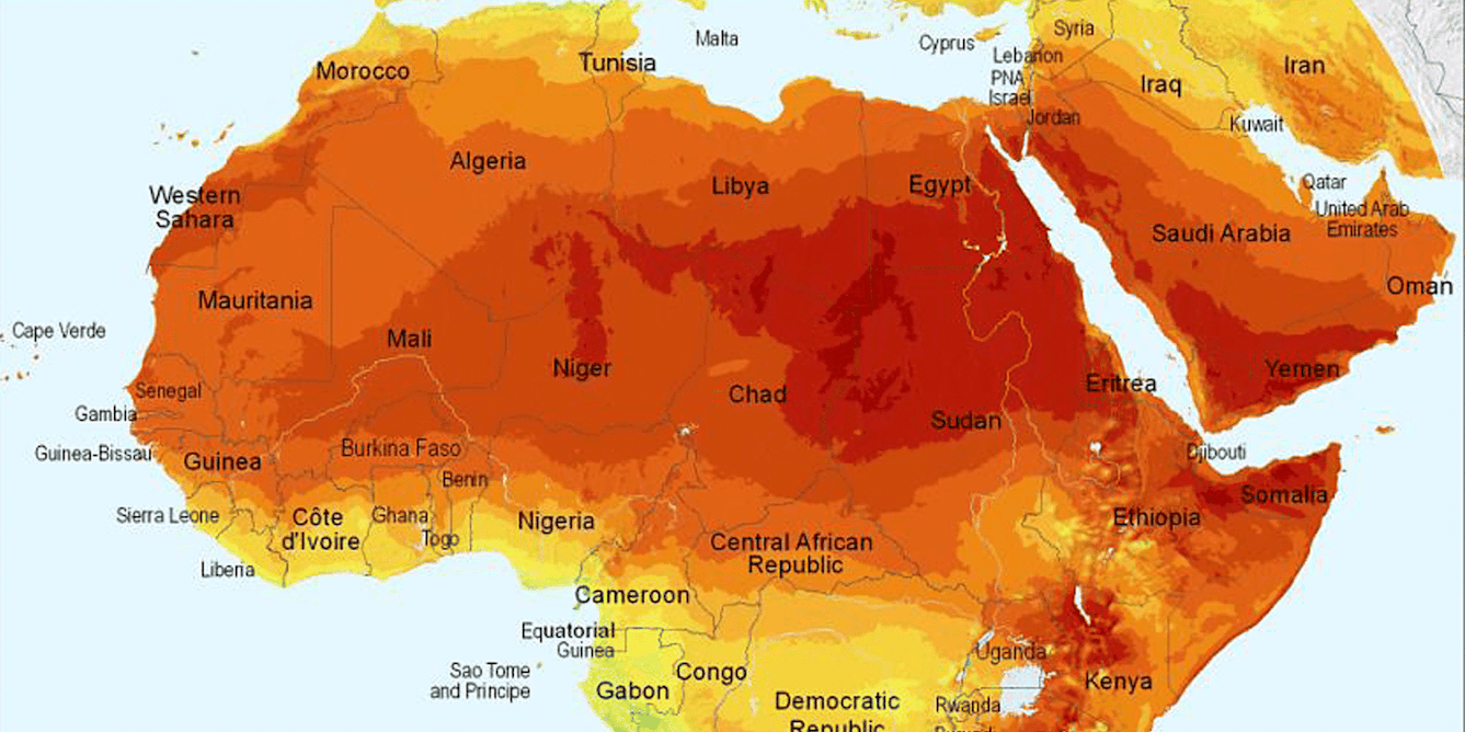 sahara desert on map Solar Panels All Over The Sahara Desert Imagine Newsletter 2