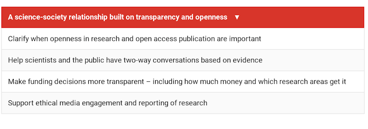 Scientists want to build trust in science and technology. The alternative is too risky to contemplate