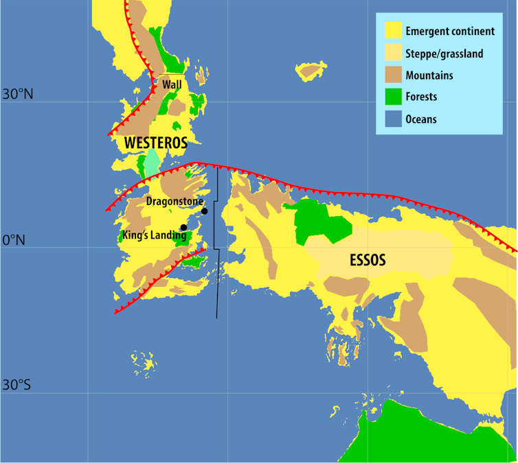 We made a moving tectonic map of the Game of Thrones landscape