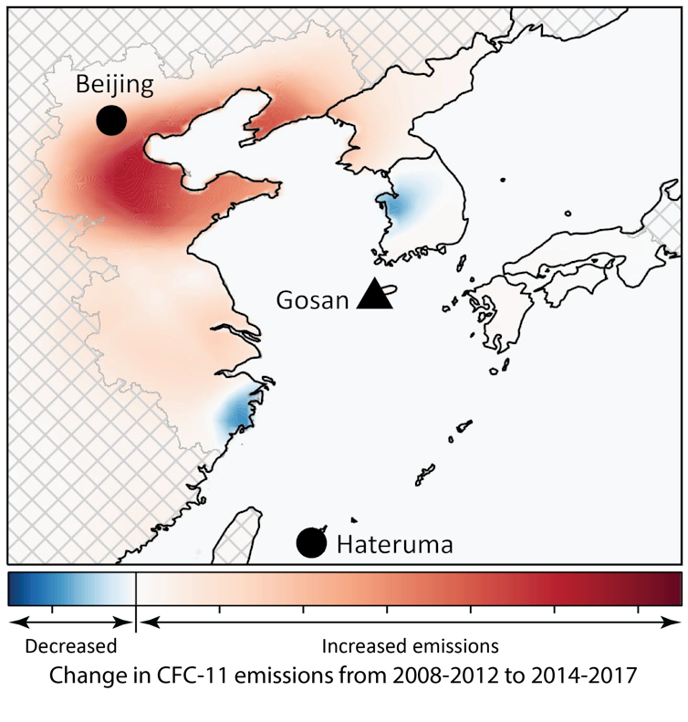 Eastern China pinpointed as source of rogue ozone-depleting emissions