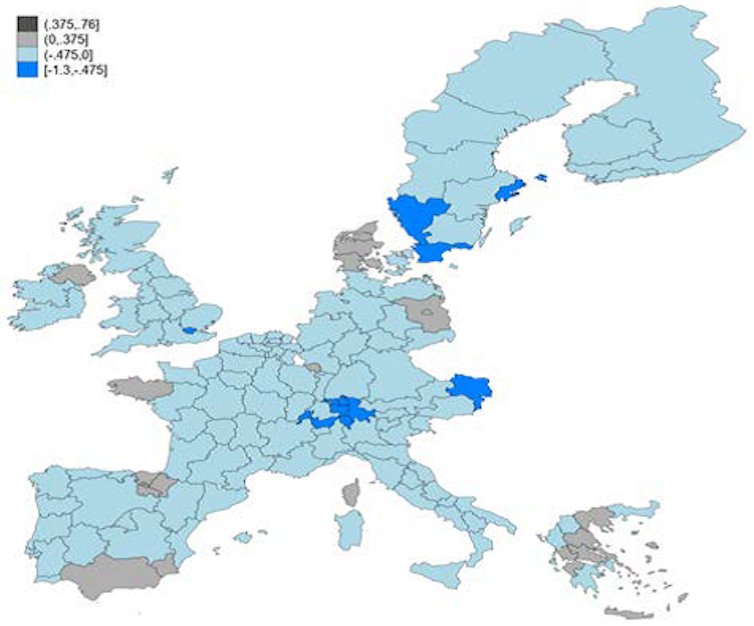 Chart: The rise of nationalism across Europe