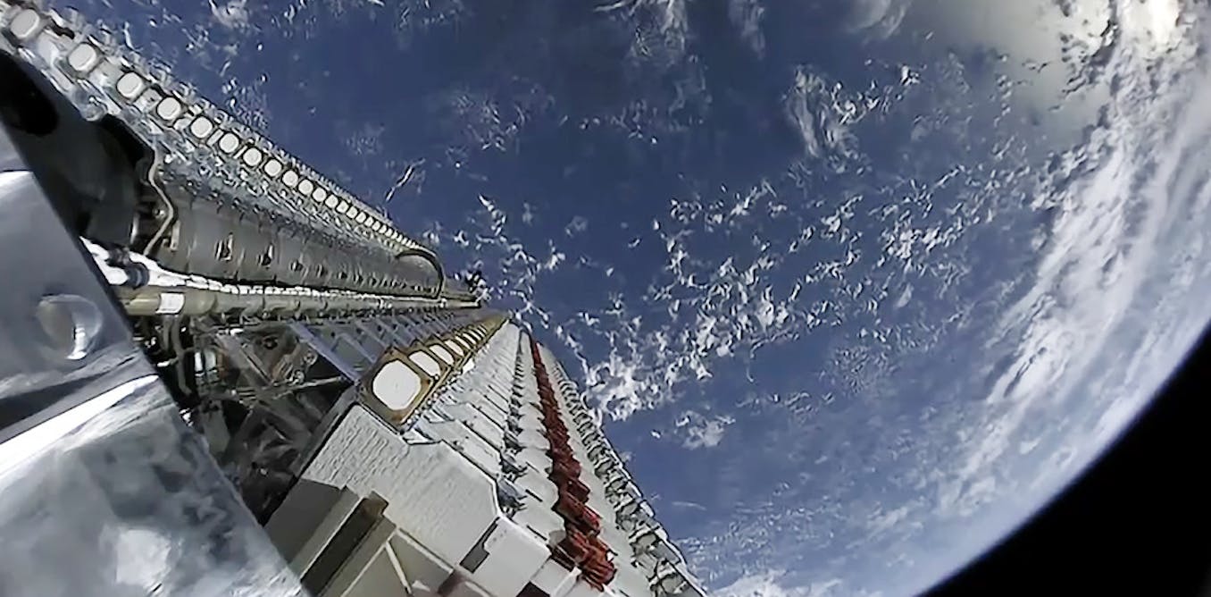 Lights in the sky from Elon Musk's new satellite network