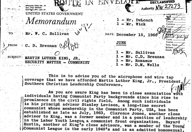 J. Edgar Hoover’s revenge: Information the FBI once hoped could destroy Rev. Martin Luther King Jr. has been declassified