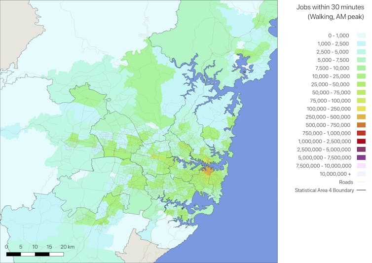 30 minute commute Sydney walking