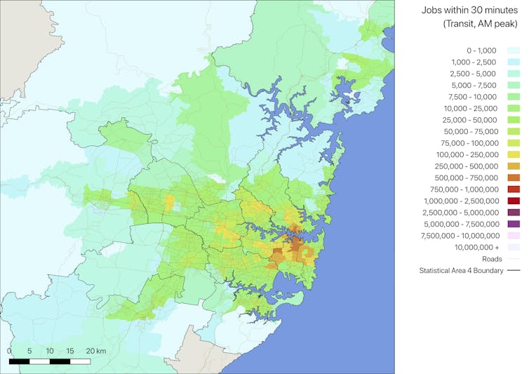 30 minute commute Sydney public transport