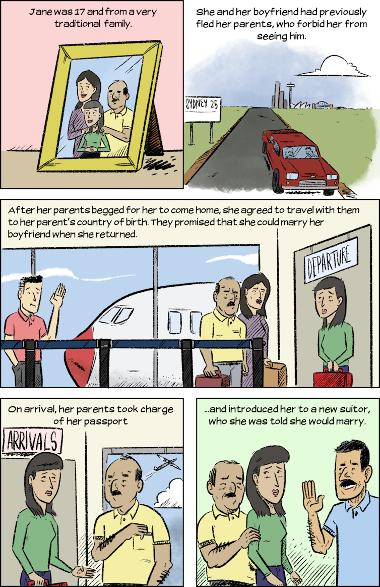 Human trafficking and slavery still happen in Australia. This comic explains how