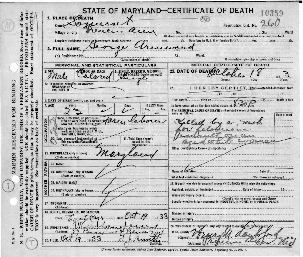 Maryland has created a truth commission on lynchings can it deliver