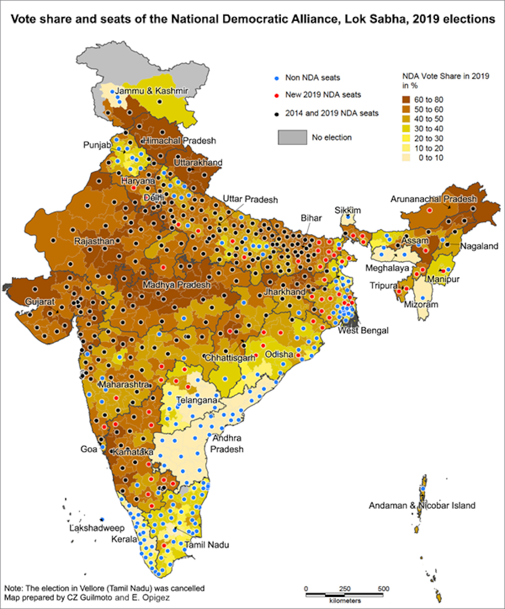 Spatial Analysis Of India S 2019 Elections Reveals The Unique Geography Of The Hindu Right S Victory