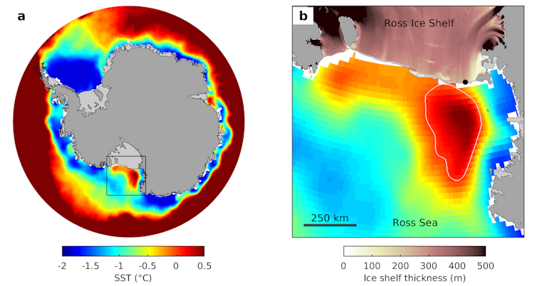 How solar heat drives rapid melting of parts of Antarctica's largest ice shelf