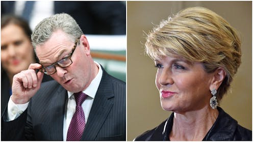 Why Christopher Pyne and Julie Bishop fail the 'pub test' with their new jobs