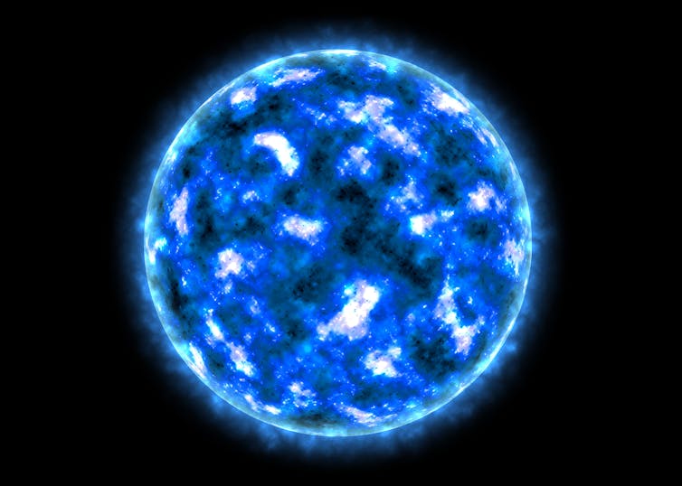why is the Sun orange when white stars are the hottest?