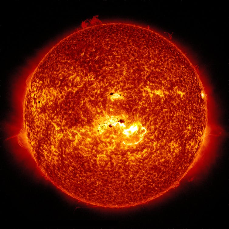 Curious Kids: why is the Sun orange when white stars are the hottest?