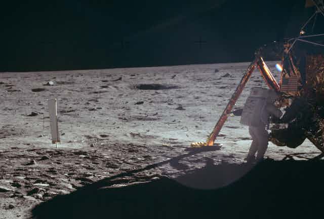 Not one but two Aussie dishes were used to get the TV signals back