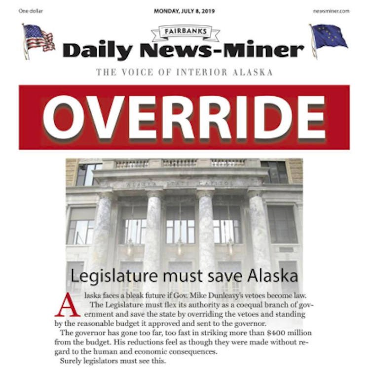 In divided Alaska, the choice is between paying for government or giving residents bigger oil wealth check